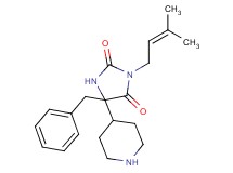 5-benzyl-3-(3-methyl-2-buten-1-yl)-5-(4-piperidinyl)-2,4-imidazolidinedione hydrochloride