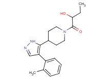 1-{4-[4-(2-methylphenyl)-1H-pyrazol-5-yl]piperidin-1-yl}-1-oxobutan-2-ol