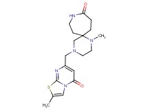 1-methyl-4-[(2-methyl-5-oxo-5H-[1,3]thiazolo[3,2-a]pyrimidin-7-yl)methyl]-1,4,9-triazaspiro[5.6]dodecan-10-one