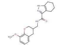 N-[(8-methoxy-3,4-dihydro-2H-chromen-3-yl)methyl]-4,5,6,7-tetrahydro-1H-indazole-3-carboxamide