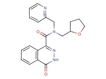 4-oxo-N-(pyridin-2-ylmethyl)-N-(tetrahydrofuran-2-ylmethyl)-3,4-dihydrophthalazine-1-carboxamide