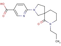 6-(6-oxo-7-propyl-2,7-diazaspiro[4.5]dec-2-yl)nicotinic acid