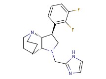 (2R*,3S*,6R*)-3-(2,3-difluorophenyl)-5-(1H-imidazol-2-ylmethyl)-1,5-diazatricyclo[5.2.2.0~2,6~]undecane
