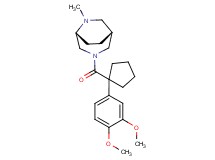 (1R*,5R*)-3-{[1-(3,4-dimethoxyphenyl)cyclopentyl]carbonyl}-6-methyl-3,6-diazabicyclo[3.2.2]nonane