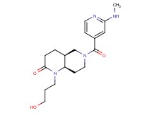 (4aS*,8aR*)-1-(3-hydroxypropyl)-6-[2-(methylamino)isonicotinoyl]octahydro-1,6-naphthyridin-2(1H)-one