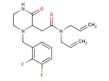 N,N-diallyl-2-[1-(2,3-difluorobenzyl)-3-oxo-2-piperazinyl]acetamide