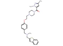 (1-benzothien-2-ylmethyl)[4-(2-{4-[(1,3-dimethyl-1H-pyrazol-5-yl)carbonyl]-1-piperazinyl}ethoxy)benzyl]methylamine