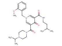 5-[(4-isopropyl-1-piperazinyl)carbonyl]-1-(2-methoxybenzyl)-N-(3-methylbutyl)-4-oxo-1,4-dihydro-3-pyridinecarboxamide
