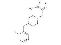 4-(2-fluorobenzyl)-1-[(1-methyl-1H-imidazol-2-yl)methyl]piperidine bis(trifluoroacetate)