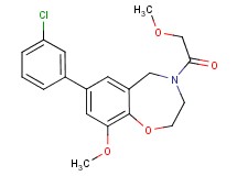 7-(3-chlorophenyl)-9-methoxy-4-(methoxyacetyl)-2,3,4,5-tetrahydro-1,4-benzoxazepine