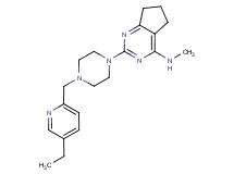 2-{4-[(5-ethylpyridin-2-yl)methyl]piperazin-1-yl}-N-methyl-6,7-dihydro-5H-cyclopenta[d]pyrimidin-4-amine