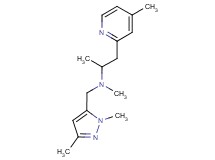 N-[(1,3-dimethyl-1H-pyrazol-5-yl)methyl]-N-methyl-1-(4-methylpyridin-2-yl)propan-2-amine