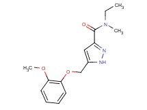 N-ethyl-5-[(2-methoxyphenoxy)methyl]-N-methyl-1H-pyrazole-3-carboxamide