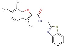 N-(1,3-benzothiazol-2-ylmethyl)-3,6,7-trimethyl-1-benzofuran-2-carboxamide