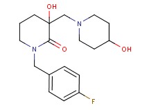 1-(4-fluorobenzyl)-3-hydroxy-3-[(4-hydroxy-1-piperidinyl)methyl]-2-piperidinone
