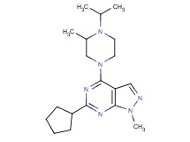 6-cyclopentyl-4-(4-isopropyl-3-methyl-1-piperazinyl)-1-methyl-1H-pyrazolo[3,4-d]pyrimidine