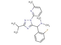 1-(2-fluorophenyl)-1-[3-isopropyl-1-(6-methylpyridin-2-yl)-1H-1,2,4-triazol-5-yl]-N,N-dimethylmethanamine
