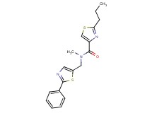 N-methyl-N-[(2-phenyl-1,3-thiazol-5-yl)methyl]-2-propyl-1,3-thiazole-4-carboxamide