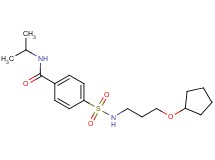 4-({[3-(cyclopentyloxy)propyl]amino}sulfonyl)-N-isopropylbenzamide