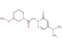 5-(dimethylamino)-2-[2-(3-methoxypiperidin-1-yl)-2-oxoethyl]pyridazin-3(2H)-one