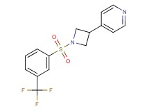 4-(1-{[3-(trifluoromethyl)phenyl]sulfonyl}-3-azetidinyl)pyridine