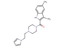 3,5-dimethyl-2-({4-[2-(1H-pyrrol-1-yl)ethyl]-1-piperazinyl}carbonyl)-1H-indole