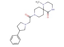1-methyl-9-[(3-phenylpyrrolidin-1-yl)acetyl]-1,4,9-triazaspiro[5.5]undecan-5-one