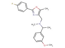 N-{[2-(4-fluorophenyl)-5-methyl-1,3-oxazol-4-yl]methyl}-1-(3-methoxyphenyl)-N-methylethanamine