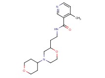 4-methyl-N-{2-[4-(tetrahydro-2H-pyran-4-yl)morpholin-2-yl]ethyl}nicotinamide