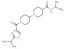 N-isopropyl-1'-[(2-isopropyl-1,3-thiazol-4-yl)carbonyl]-1,4'-bipiperidine-4-carboxamide
