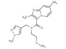 N-(2-methoxyethyl)-2,7-dimethyl-N-[(1-methyl-1H-pyrazol-4-yl)methyl]imidazo[1,2-a]pyridine-3-carboxamide