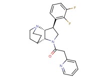 (3S*,3aR*,7aR*)-3-(2,3-difluorophenyl)-1-(pyridin-2-ylacetyl)octahydro-4,7-ethanopyrrolo[3,2-b]pyridine
