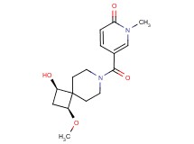 5-{[(1R*,3S*)-1-hydroxy-3-methoxy-7-azaspiro[3.5]non-7-yl]carbonyl}-1-methylpyridin-2(1H)-one