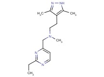 2-(3,5-dimethyl-1H-pyrazol-4-yl)-N-[(2-ethylpyrimidin-4-yl)methyl]-N-methylethanamine