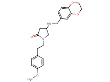 4-[(2,3-dihydro-1,4-benzodioxin-6-ylmethyl)amino]-1-[2-(4-methoxyphenyl)ethyl]-2-pyrrolidinone
