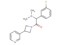 1-(3-fluorophenyl)-N,N-dimethyl-2-oxo-2-[3-(3-pyridinyl)-1-azetidinyl]ethanamine