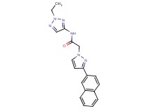N-(2-ethyl-2H-1,2,3-triazol-4-yl)-2-[3-(2-naphthyl)-1H-pyrazol-1-yl]acetamide