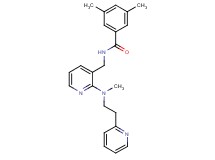 3,5-dimethyl-N-({2-[methyl(2-pyridin-2-ylethyl)amino]pyridin-3-yl}methyl)benzamide