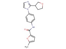 5-methyl-N-{4-[2-(tetrahydrofuran-3-yl)-1H-imidazol-1-yl]phenyl}-2-furamide