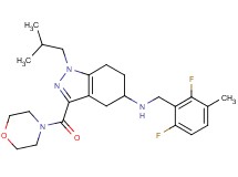 N-(2,6-difluoro-3-methylbenzyl)-1-isobutyl-3-(4-morpholinylcarbonyl)-4,5,6,7-tetrahydro-1H-indazol-5-amine