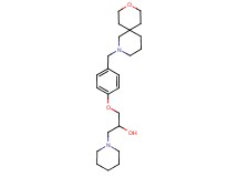 1-[4-(9-oxa-2-azaspiro[5.5]undec-2-ylmethyl)phenoxy]-3-piperidin-1-ylpropan-2-ol