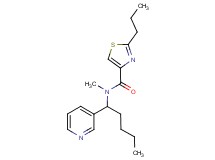 N-methyl-2-propyl-N-(1-pyridin-3-ylpentyl)-1,3-thiazole-4-carboxamide