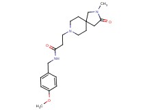 N-(4-methoxybenzyl)-3-(2-methyl-3-oxo-2,8-diazaspiro[4.5]dec-8-yl)propanamide