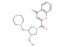 2-{[(3R*,4R*)-3-(hydroxymethyl)-4-(morpholin-4-ylmethyl)pyrrolidin-1-yl]carbonyl}-4H-chromen-4-one