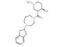 rel-(3R,4R)-3-{[4-(2,3-dihydro-1H-inden-2-yl)-1,4-diazepan-1-yl]carbonyl}-1-methyl-4-piperidinol bis(trifluoroacetate) (salt)