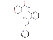 N-[(2-{methyl[2-(2-pyridinyl)ethyl]amino}-3-pyridinyl)methyl]tetrahydro-2H-pyran-4-carboxamide