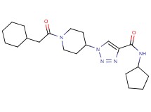 1-[1-(cyclohexylacetyl)-4-piperidinyl]-N-cyclopentyl-1H-1,2,3-triazole-4-carboxamide