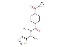 1-(cyclopropylcarbonyl)-N-methyl-N-[1-(1,3-thiazol-5-yl)ethyl]-4-piperidinecarboxamide