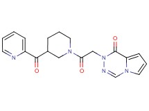 2-{2-oxo-2-[3-(2-pyridinylcarbonyl)-1-piperidinyl]ethyl}pyrrolo[1,2-d][1,2,4]triazin-1(2H)-one
