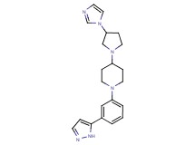 4-[3-(1H-imidazol-1-yl)-1-pyrrolidinyl]-1-[3-(1H-pyrazol-5-yl)phenyl]piperidine